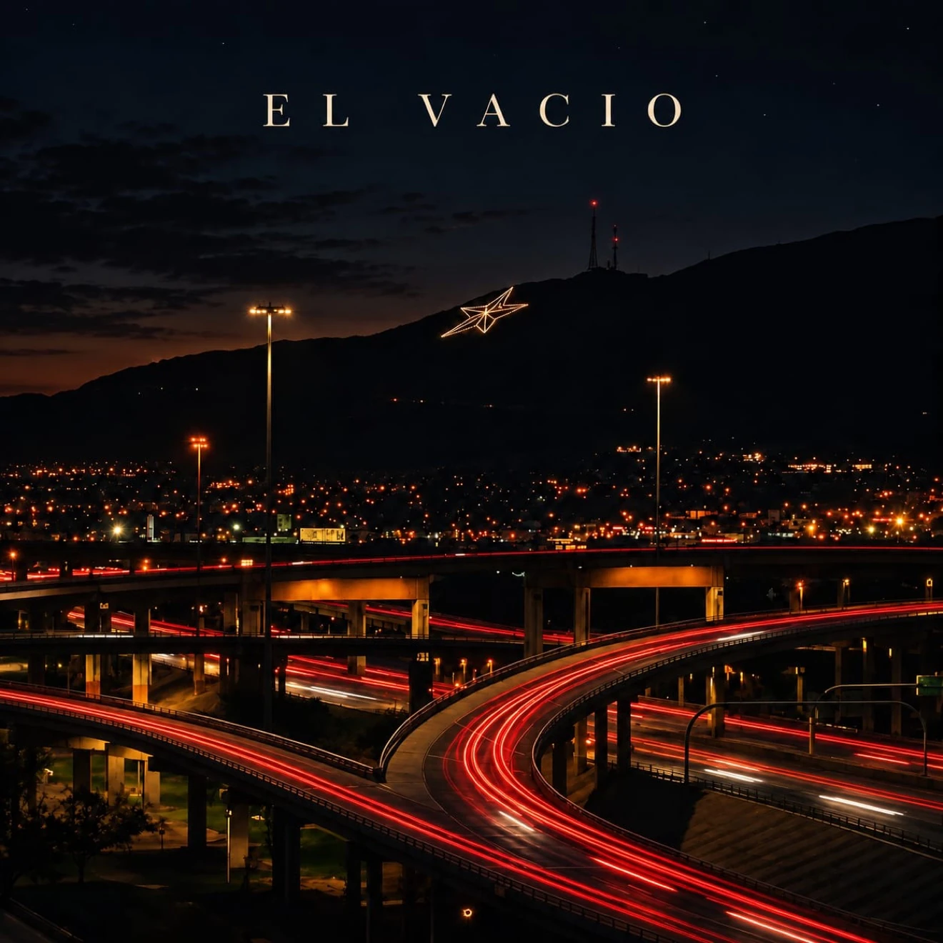 EL VACIO — la estrella de El Paso sobre la ciudad de noche